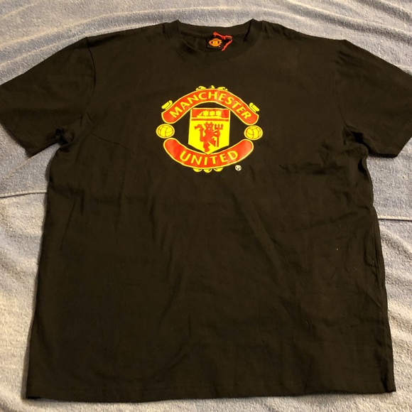Official Merchandise Manchester United Shirts Nwt Mens Manchester United Black Xl Tshirt Poshmark